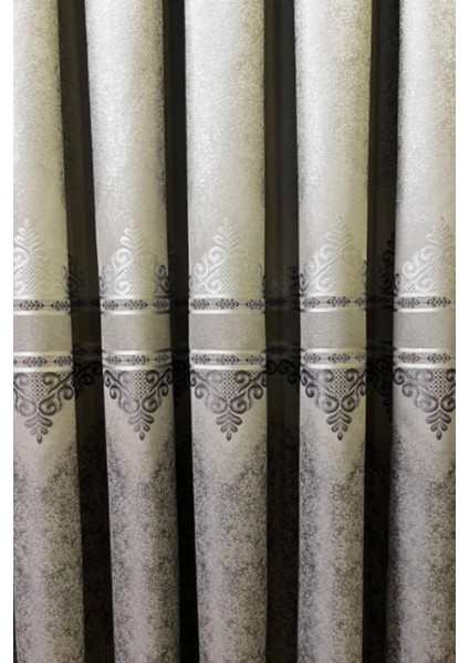 Şık Desenli Pano Fon Gri-Füme (Tek Kanat+Aksesuar) indirimleri