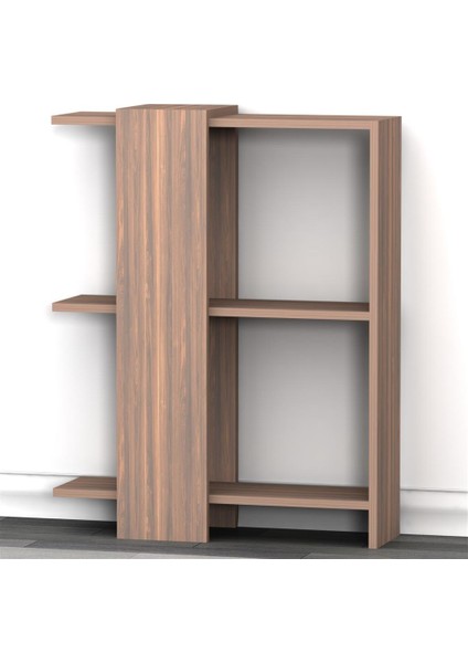 Caddy Duvar Raf Seti Hareli Ceviz (Mat)