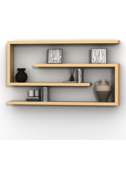 Candy Duvar Raf Seti Krem ( Parlak )