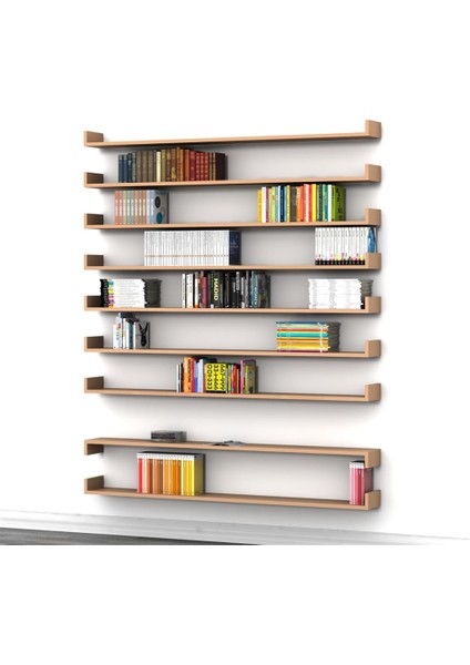 Book Duvar Raf Set Cappicino