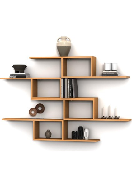 O x o Duvar Raf Set Bambu ( Parlak )