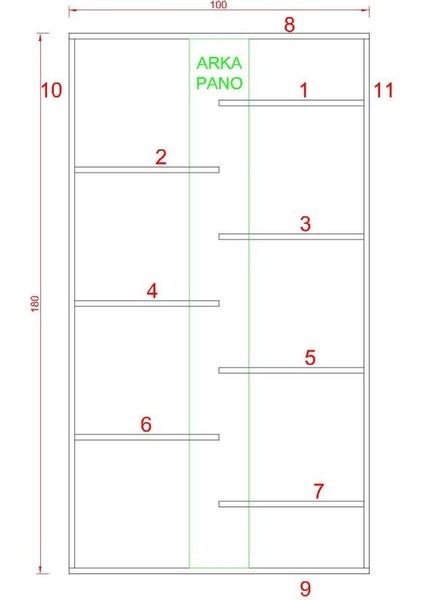 Pars Duvar Raf Seti Antrasit ( Mat ) fiyatları