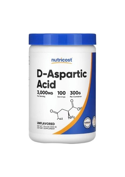 Nutricost D-Aspartic Acid Daa Powder 300 gr