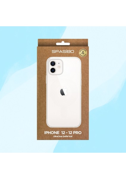 iPhone 12 Ultraclear Şeffaf Kılıf | 2 Yıl Sararmama Garantili