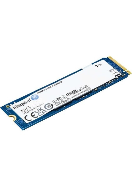 1 Tb Kıngston Nv3 2280 Gen4 M.2 Pcıe 4.0 Nvme 6.000/4.000 SNV3S/1000G