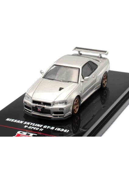 Inno 64 Nissan Skyline Gt-R R34 Silver (8 cm Uzunluğunda)