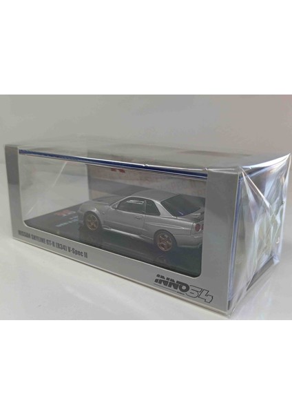 Inno 64 Nissan Skyline Gt-R R34 Silver (8 cm Uzunluğunda) fiyatları