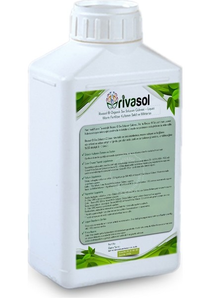 1 Litre %100 Organik Sıvı Solucan Gübresi