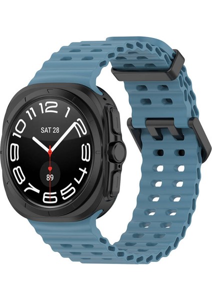 Samsung Galaxy Watch Ultra 47MM Ayarlanabilir Kademeli Dalga Tasarımlı Silikon Kordon KRD118
