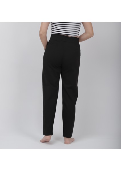 Siyah, Büyük Beden Cepli Çelik Düz Paça Jogger Toparlayıcı Tayt Pantolon indirimleri