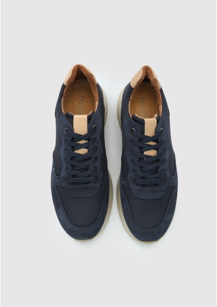 Lacivert Deri Erkek Sneaker indirimleri