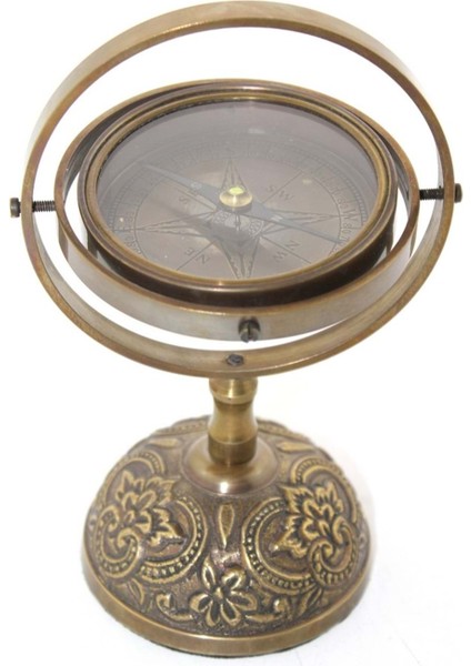 Dekoratif Pirinç Pusula KSK2082