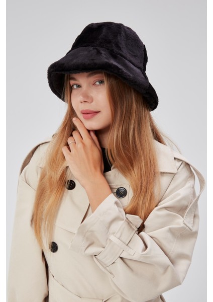 Peluş Bucket Kadın Balıkçı Şapkası Yumuşak ve Tüylü Kadın Şapkası fiyatları