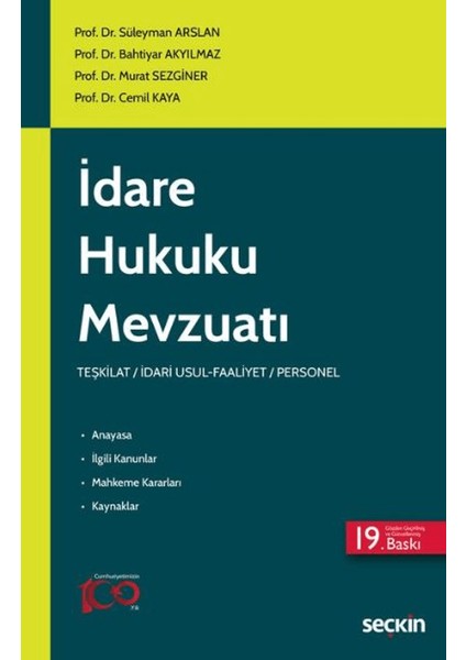 İdare Hukuku Mevzuatı