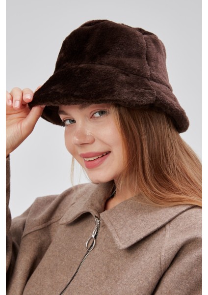 Peluş Bucket Kadın Balıkçı Şapkası Yumuşak ve Tüylü Kadın Şapkası fiyatları