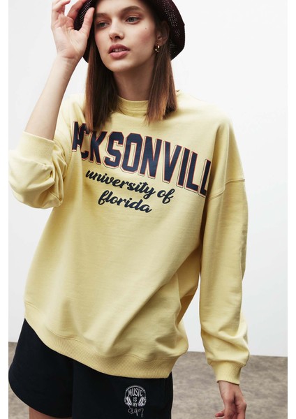 Ramona Oversize Sarı Sweatshirt