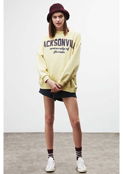 Ramona Oversize Sarı Sweatshirt