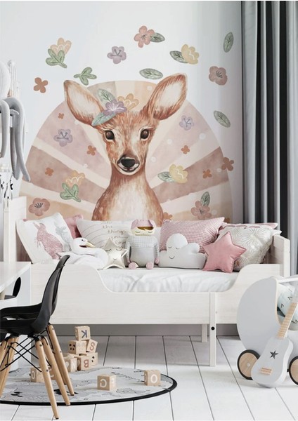 Renkli Çocuk ve Bebek Odası Duvar Stickerı, Eğlenceli ve Şık Dekorasyon, 1 Parça