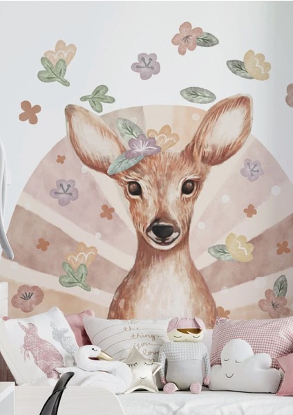 Renkli Çocuk ve Bebek Odası Duvar Stickerı, Eğlenceli ve Şık Dekorasyon, 1 Parça modelleri