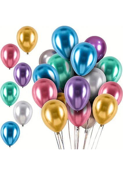 Karışık Metalik , Pastel , Krom [aynalı] Balon