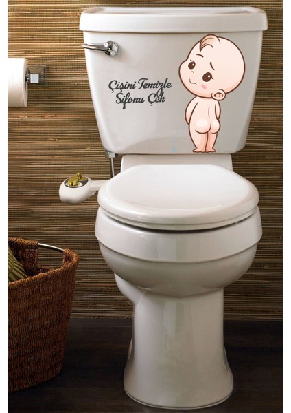 Banyo içi dekoratif sticker seti, renkli figür tasarımı, şık ve pratik kullanım fiyatları