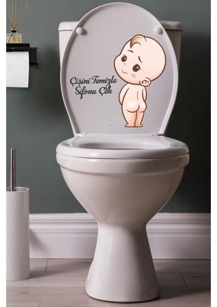 Banyo içi dekoratif sticker seti, renkli figür tasarımı, şık ve pratik kullanım modelleri