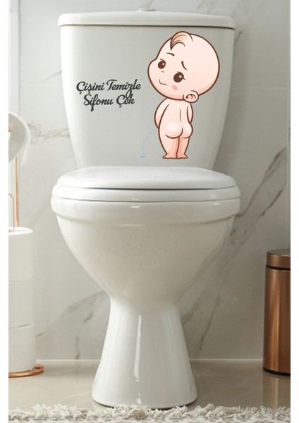 Banyo içi dekoratif sticker seti, renkli figür tasarımı, şık ve pratik kullanım fırsatları