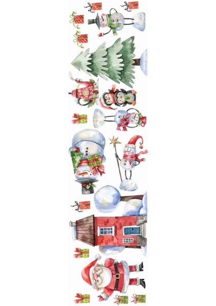 Renkli yılbaşı cam süsleri, Noel Baba ve kardan adam figürleri, 5+ parçalı set fırsatları