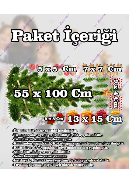 Renkli Çocuk Odası Süsü ve Vitrin Cam Kapı Sticker Seti, Parça Sayısı: 1, Figür Desenli fırsatları