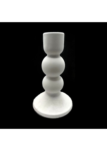 Boğumlu 15cm Şamdan Mumluk Silikon Kalıp K-1353