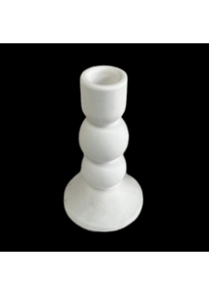 Boğumlu 15cm Şamdan Mumluk Silikon Kalıp K-1353
