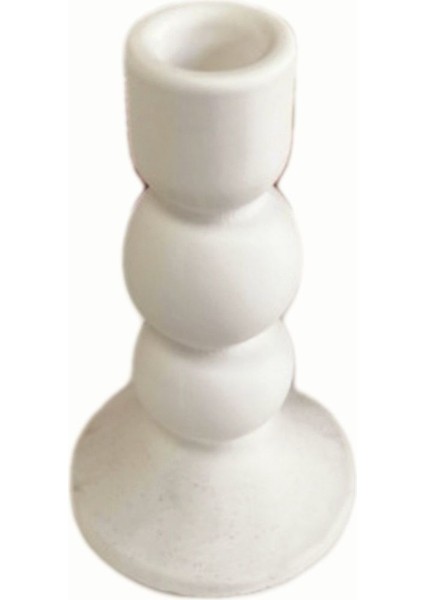 Boğumlu 15cm Şamdan Mumluk Silikon Kalıp K-1353