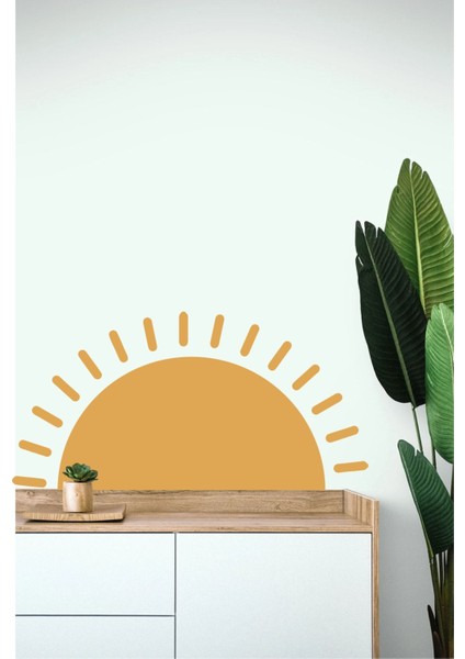 Güneş Temalı Renkli Kendinden Yapışkanlı Duvar Sticker Seti