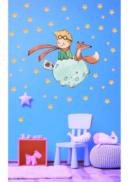 Çocuk Odası Renkli Figür Duvar Sticker Seti, Eğlenceli ve Sevimli Dekorasyon Parçası fiyatları