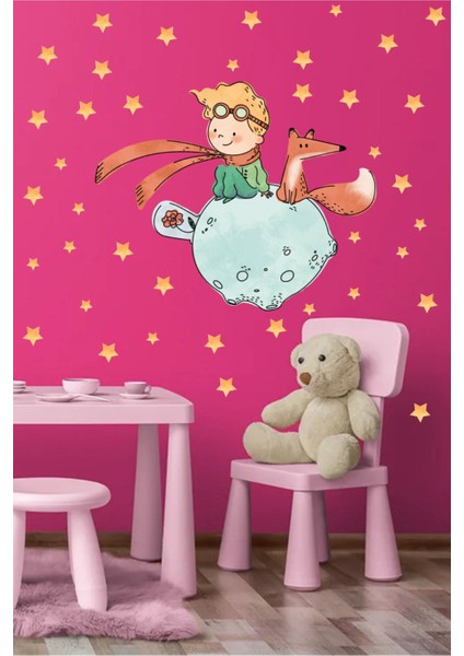 Çocuk Odası Renkli Figür Duvar Sticker Seti, Eğlenceli ve Sevimli Dekorasyon Parçası fırsatları