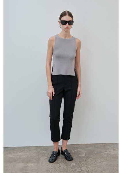 Yırtmaçlı triko bluz - Premium collection fiyatları