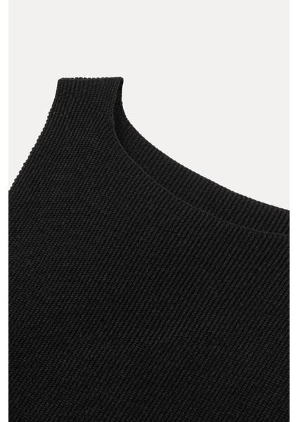 Yırtmaçlı triko bluz - Premium collection fiyatları