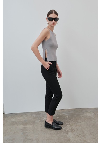 Yırtmaçlı triko bluz - Premium collection modelleri