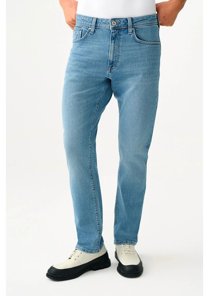 Erkek Jean Pantolon Açık Mavi LF2037015
