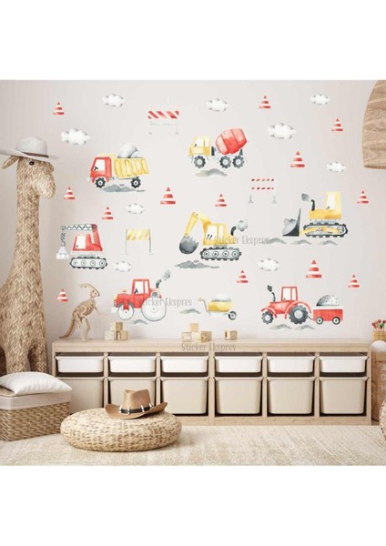 Renkli 5+ parça duvar ve kapı ışık makinesi sticker seti, çocuk odası dekoru fiyatları