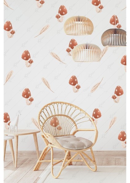 Renkli ve şık çocuk odası duvar süsleri, bohem tarz dekoratif sticker seti