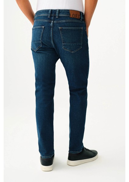 Erkek Jean Pantolon Koyu Mavi LF2037013