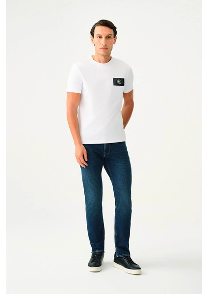 Erkek Jean Pantolon Koyu Mavi LF2037013