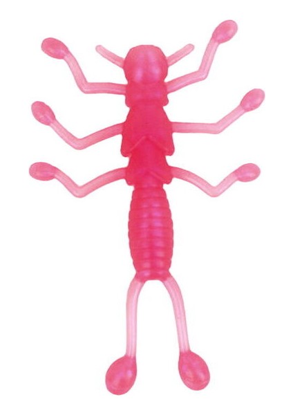 Worm Tale 5.6 cm Pink 10 Pcs