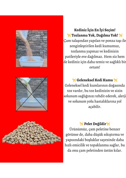 ÇamKum Star Tozsuz ve Topaklanan Doğal Kedi Kumu 7lt