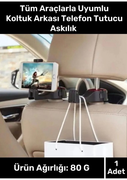 Özel Üretim Tüm Araçlarla Uyumlu Sağlam Otomobil Araba Oto Koltuk Arkası Telefon Tutucu Askılık
