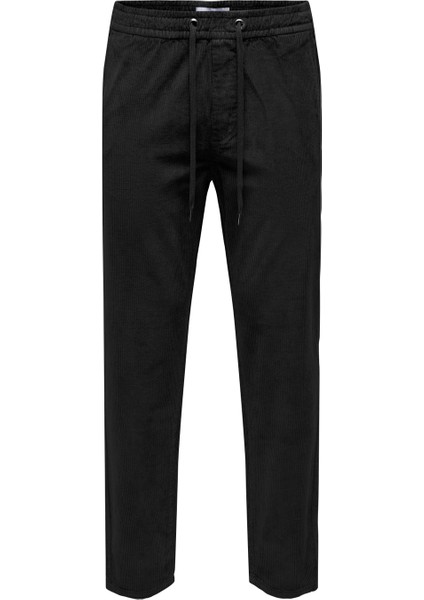 Normal Bel Normal Siyah Erkek Chino Pantolon Onslınus Tap Corduroy 0185 Pant Noo indirimleri
