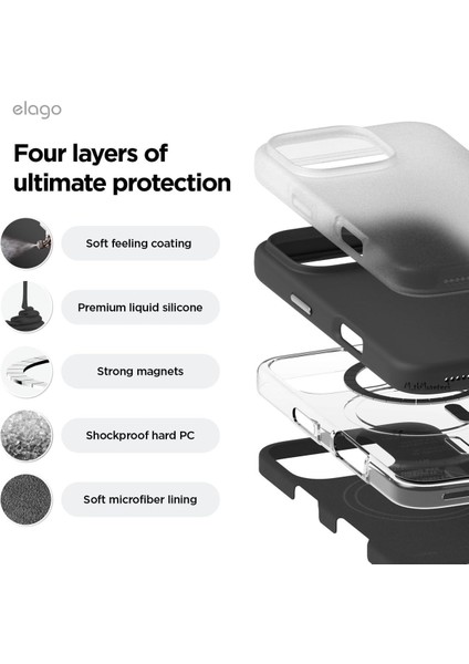 Apple iPhone 16 Pro Kılıf Lansman Magsafe Şarj Özellikli Yumuşak Mat Renkli Hassas Butonlu Süet Içi Kadife