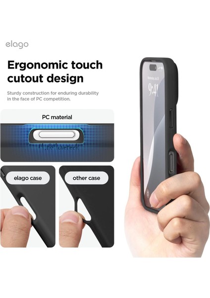 Apple iPhone 16 Pro Kılıf Lansman Magsafe Şarj Özellikli Yumuşak Mat Renkli Hassas Butonlu Süet Içi Kadife