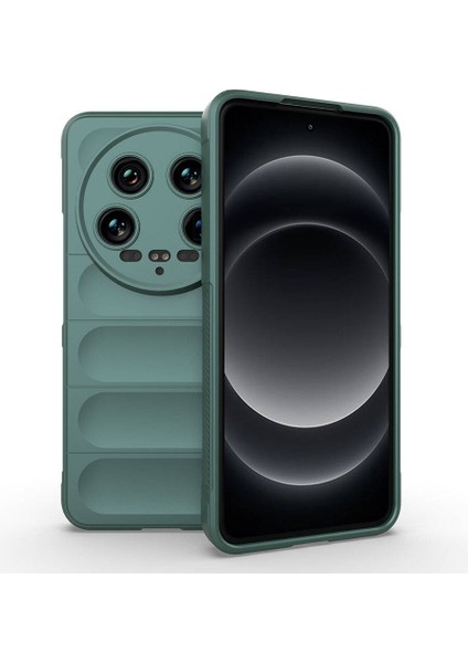 Xiaomi Uyumlu Mi 14 Ultra Kılıf Esnek Tpu Oyuklu Arka Yüzey Tasarımlı Htstore Etnik Silikon Kapak